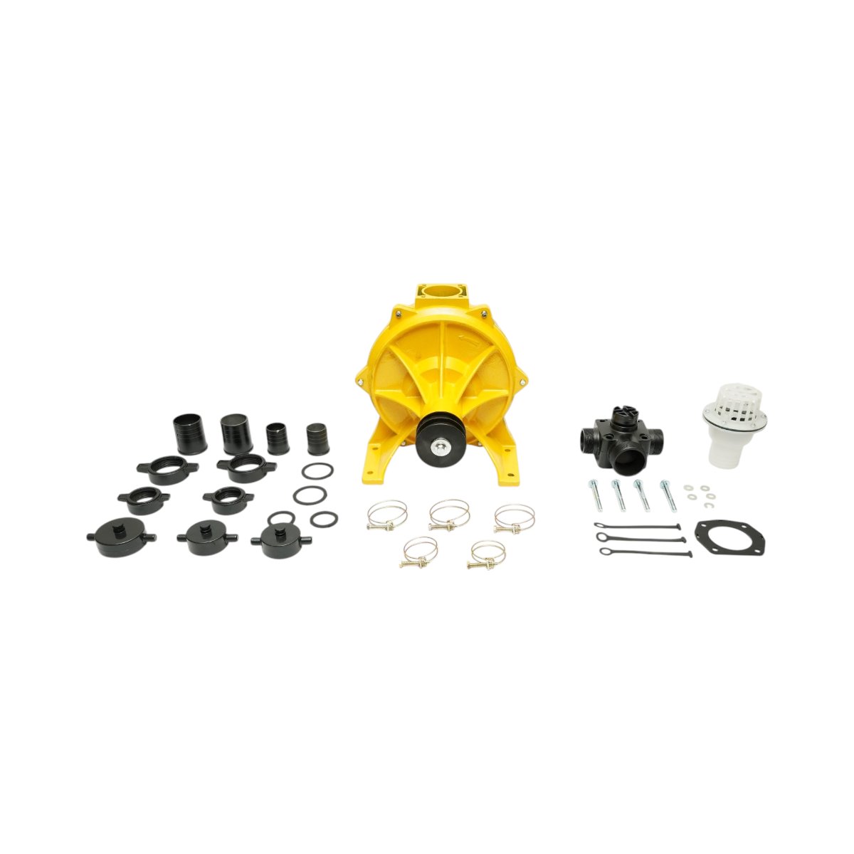 Pompa apa centrifuga autoamorsanta cu fulie dubla 4kW, 2 toli, debit 30 m3/h, adancime aspiratie 5m, inaltime pompare 56m pentru irigatii - imagine 2