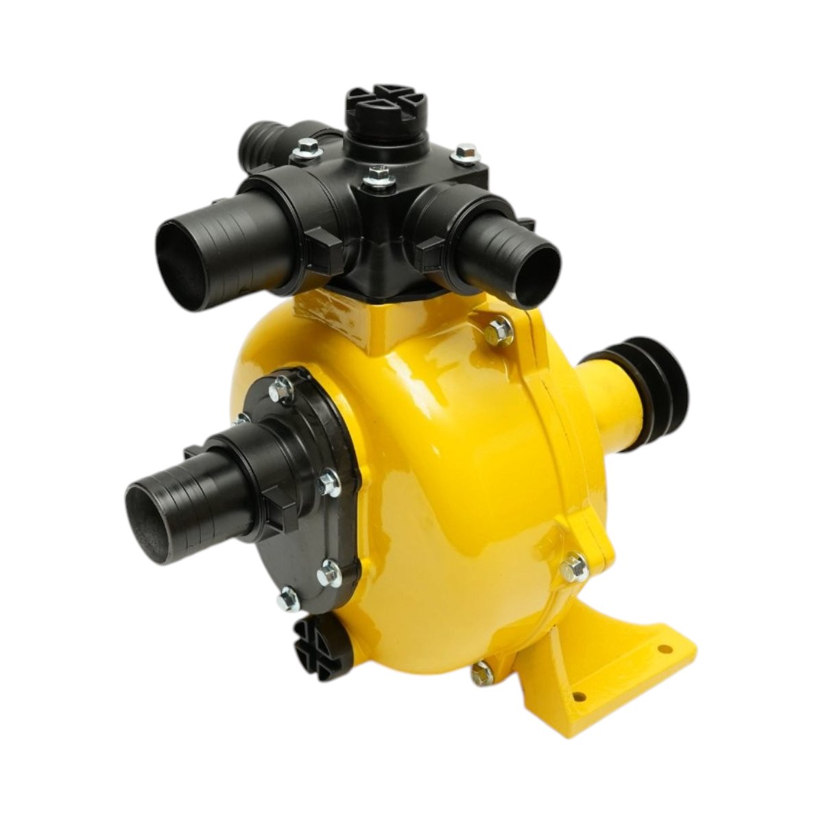 Pompa apa centrifuga autoamorsanta cu fulie dubla 4kW, 2 toli, debit 30 m3/h, adancime aspiratie 5m, inaltime pompare 56m pentru irigatii - imagine 3