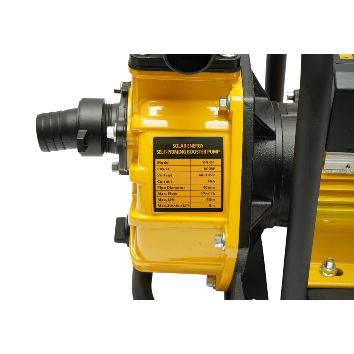 Pompa apa solara autoamorsanta automata booster 900W, 48-105V, 1.5 toli, debit 17 m3/h, adancime aspiratie 8m, inaltime pompare 30m pentru irigatii - imagine 10