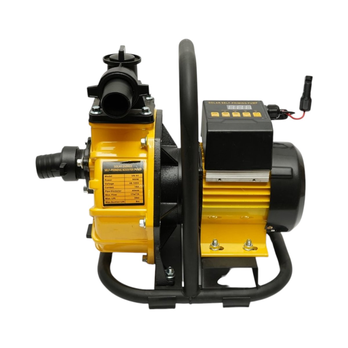 Pompa apa solara autoamorsanta automata booster 900W, 48-105V, 1.5 toli, debit 17 m3/h, adancime aspiratie 8m, inaltime pompare 30m pentru irigatii - imagine 3