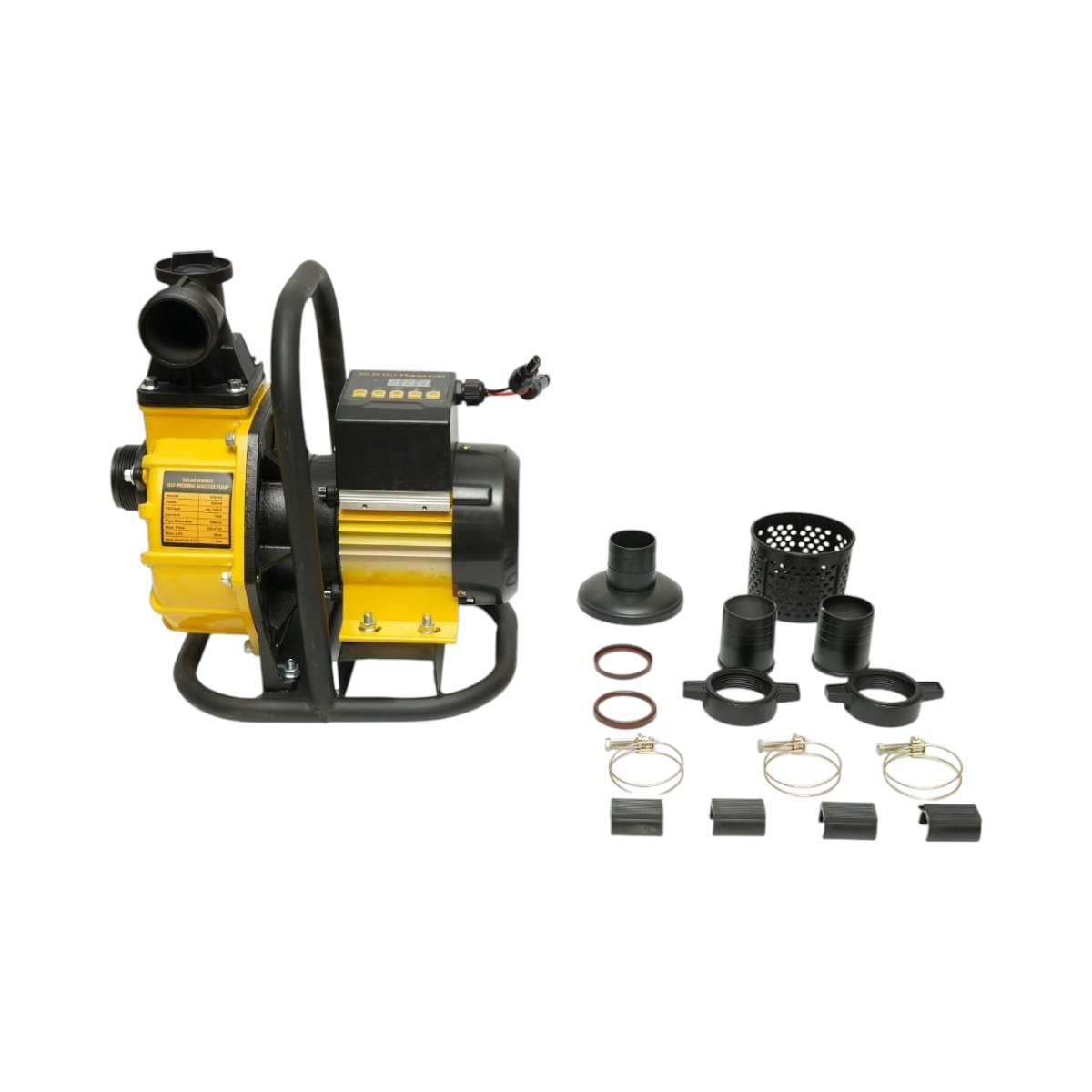 Pompa apa solara autoamorsanta automata booster 900W, 48-105V, 2 toli, debit 20 m3/h, adancime aspiratie 8m, inaltime pompare 30m pentru irigatii - imagine 2