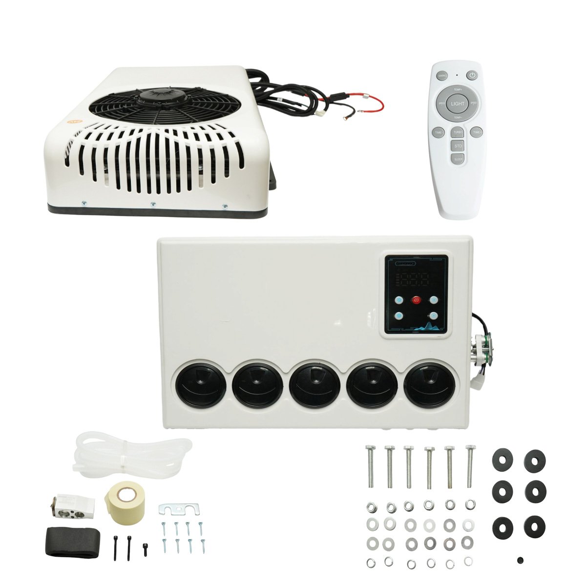 Clima stationara utilaje industriale AC universala 24V, 2400W, 8200 BTU cu telecomanda - imagine 2