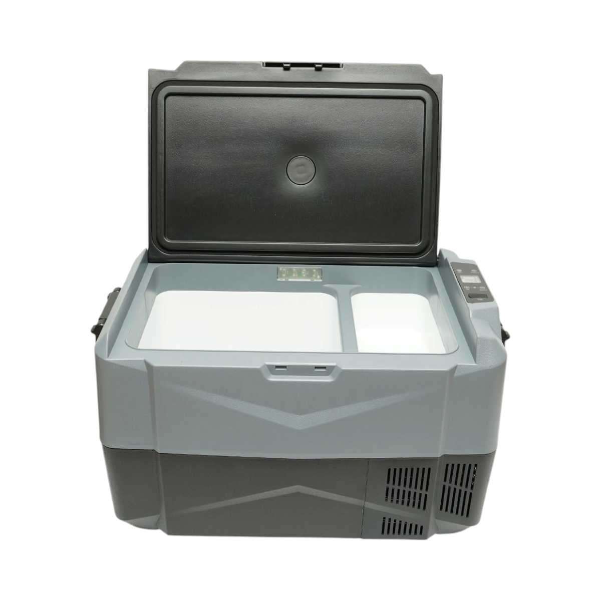 Frigider auto 35L cu compresor 12V-24V-220V, 60W, afisaj LCD, zona dubla de racire, USB 630x390x390mm - imagine 3