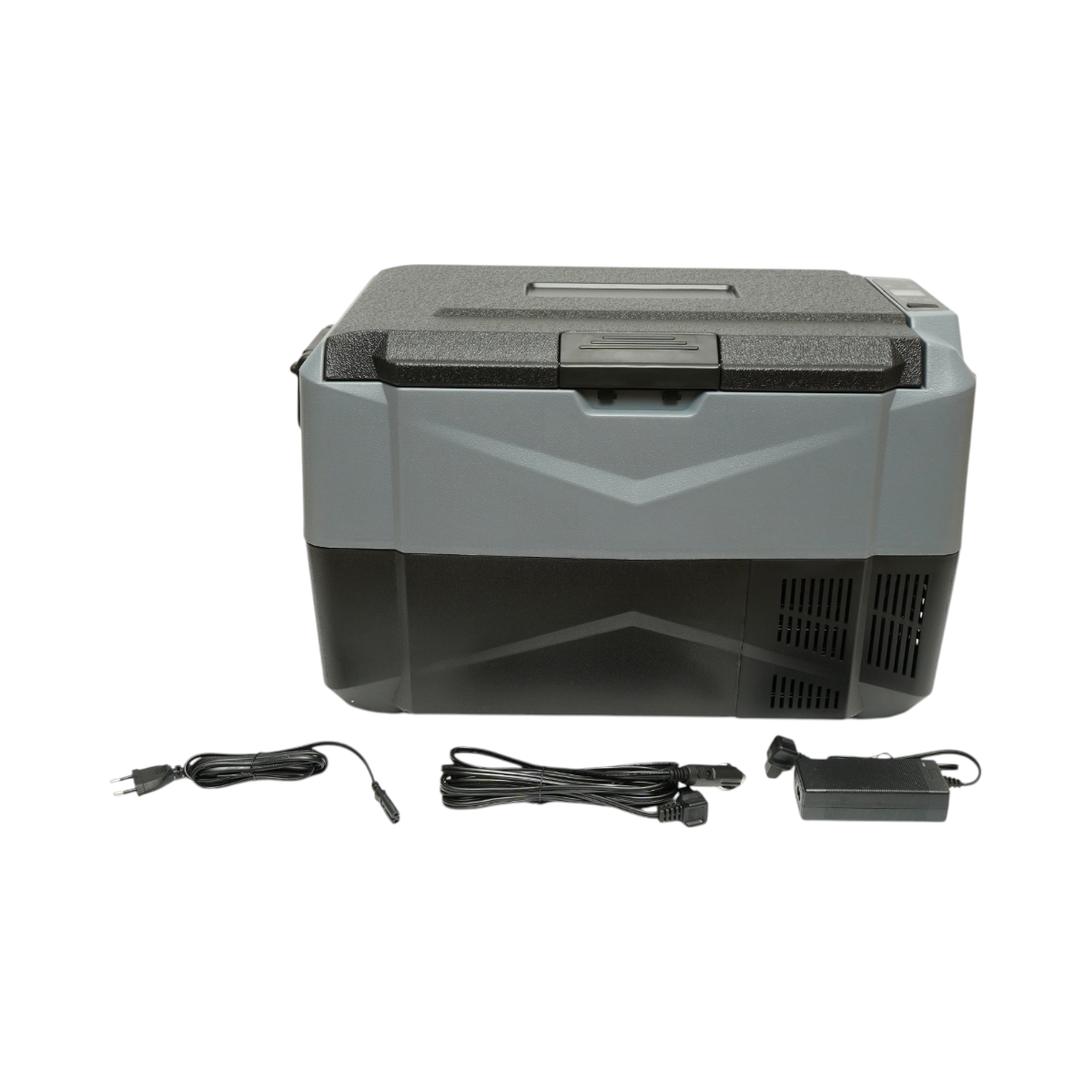 Frigider auto 35L cu compresor 12V-24V-220V, 60W, afisaj LCD, zona dubla de racire, USB 630x390x390mm - imagine 2