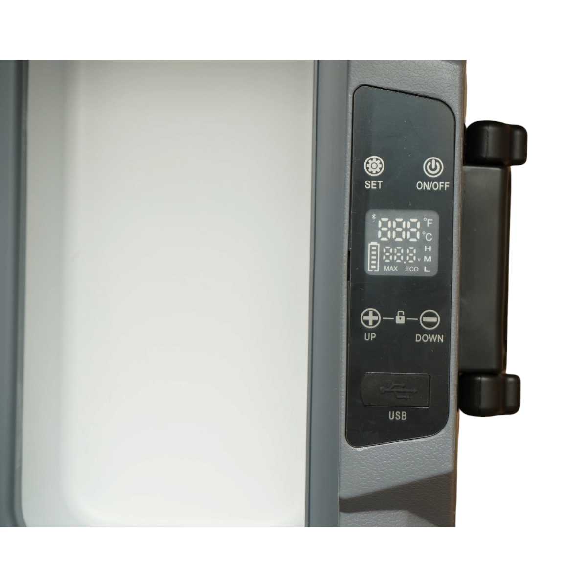 Frigider auto 35L cu compresor 12V-24V-220V, 60W, afisaj LCD, zona dubla de racire, USB 630x390x390mm - imagine 11
