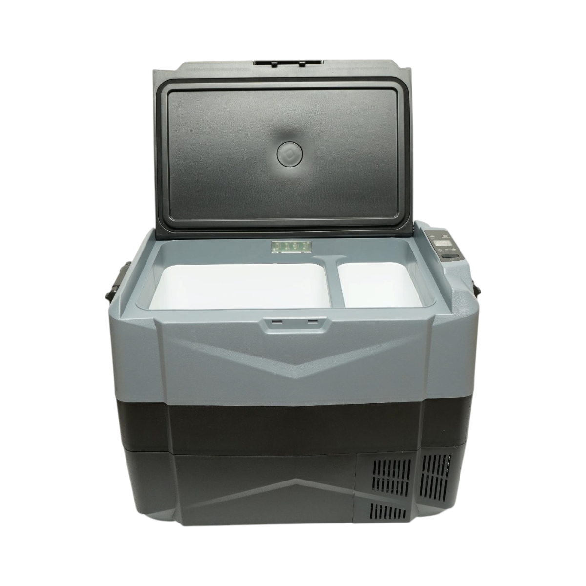 Frigider auto 45L cu compresor 12V-24V-220V, 60W, afisaj LCD, zona dubla de racire, USB 630x390x490mm - imagine 3