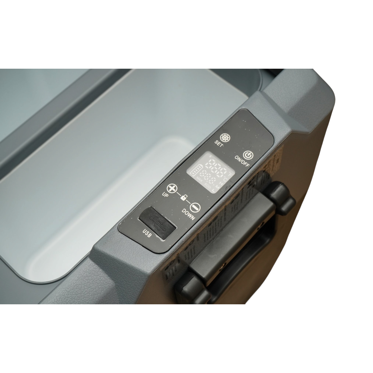 Frigider auto 55L cu compresor 12V-24V-220V, 60W, afisaj LCD, zona dubla de racire, USB 630x390x590mm - imagine 12