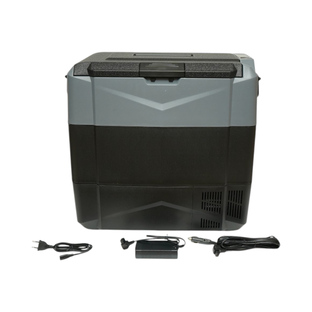 Frigider auto 55L cu compresor 12V-24V-220V, 60W, afisaj LCD, zona dubla de racire, USB 630x390x590mm - imagine 2