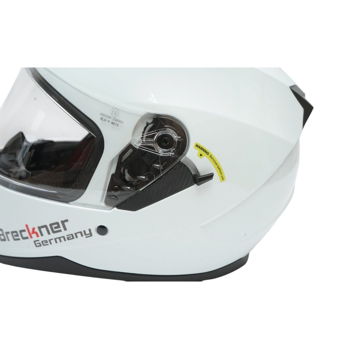 Casca moto integrala alba cu viziera transparenta si ochelari de soare, marimea L Arcane White Breckner Germany - imagine 10