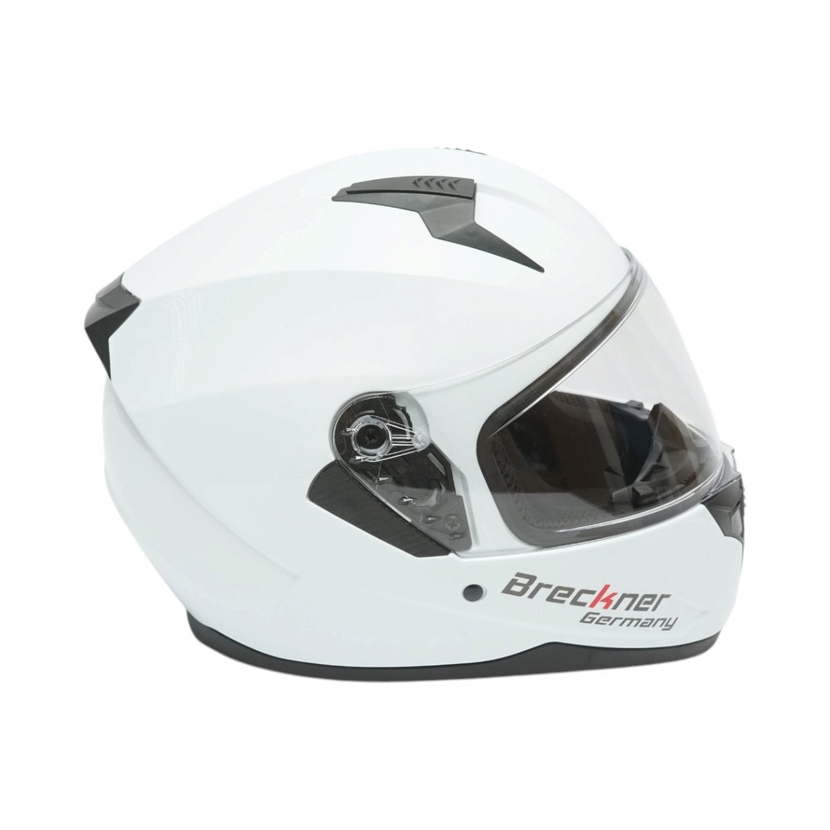 Casca moto integrala alba cu viziera transparenta si ochelari de soare, marimea L Arcane White Breckner Germany - imagine 5