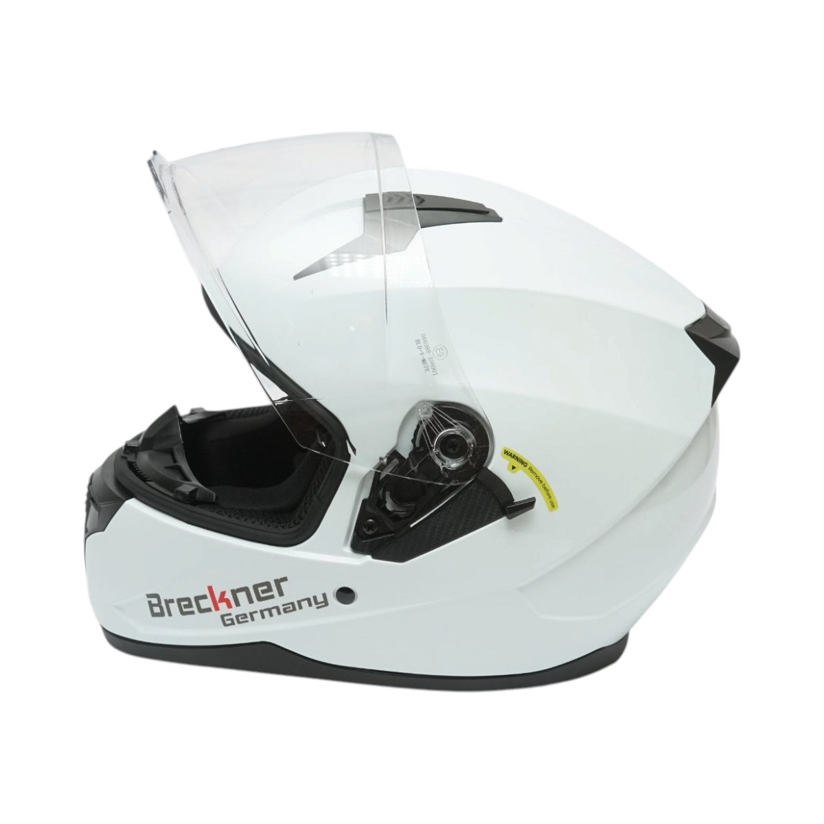 Casca moto integrala alba cu viziera transparenta si ochelari de soare, marimea L Arcane White Breckner Germany - imagine 3