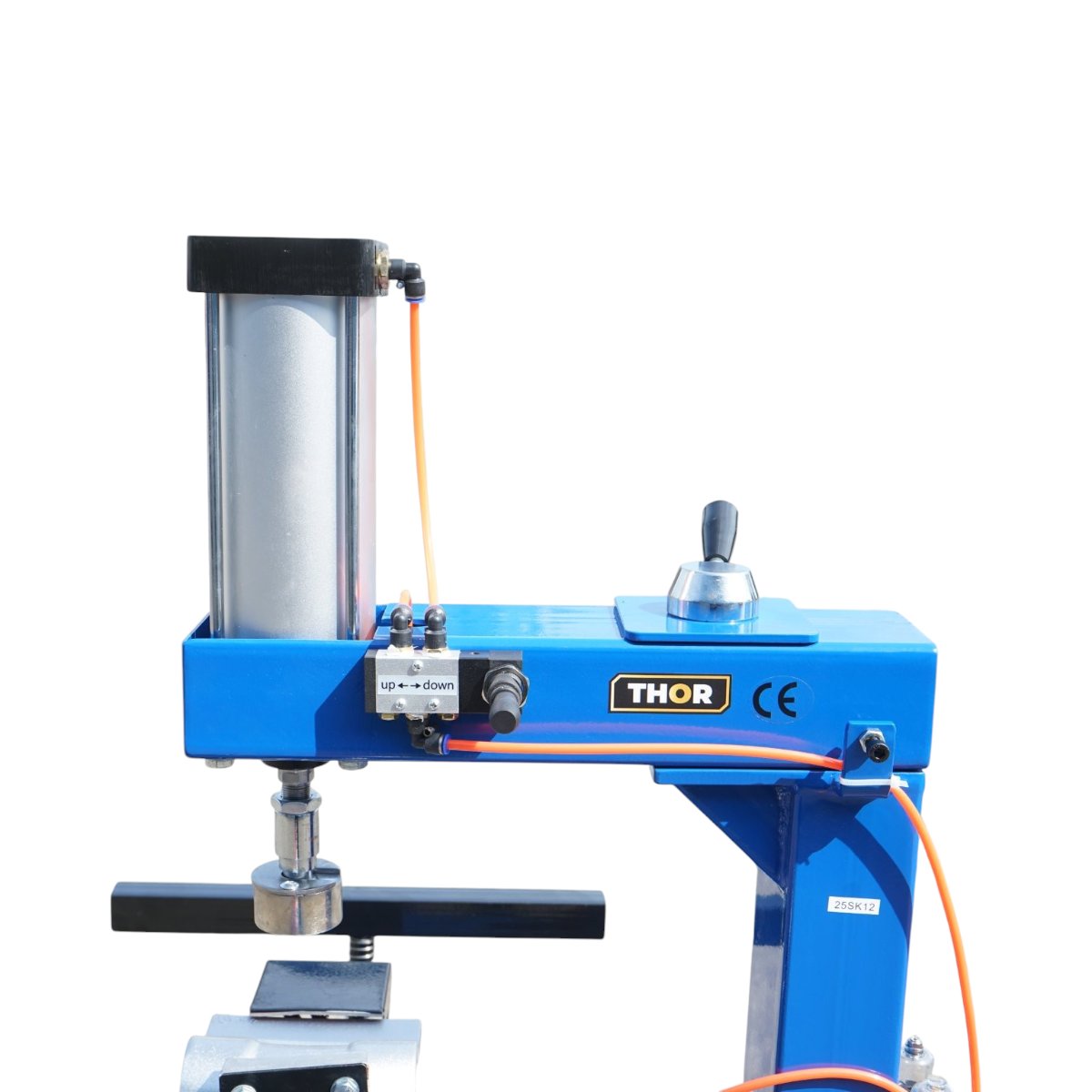 Dispozitiv pneumatic vulcanizare anvelope la cald 2000W, 220V, 10 adaptoare aluminiu, timer 0-120 minute, 2 regulatoare digitale temperatura 0-400°C THOR - imagine 8