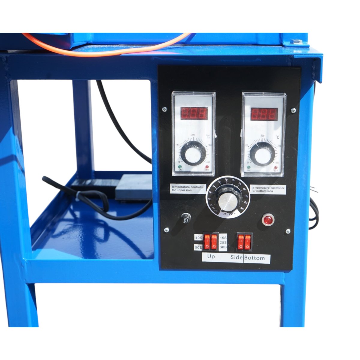 Dispozitiv pneumatic vulcanizare anvelope la cald 2000W, 220V, 10 adaptoare aluminiu, timer 0-120 minute, 2 regulatoare digitale temperatura 0-400°C THOR - imagine 7