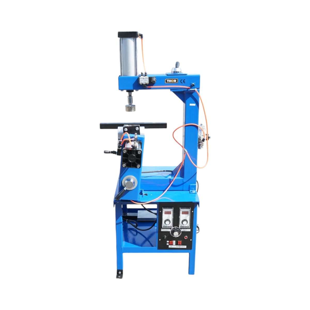 Dispozitiv pneumatic vulcanizare anvelope la cald 2000W, 220V, 10 adaptoare aluminiu, timer 0-120 minute, 2 regulatoare digitale temperatura 0-400°C THOR - imagine 3