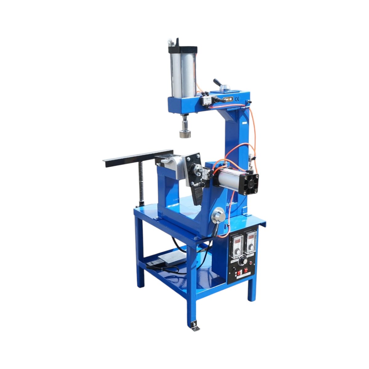 Dispozitiv pneumatic vulcanizare anvelope la cald 2000W, 220V, 10 adaptoare aluminiu, timer 0-120 minute, 2 regulatoare digitale temperatura 0-400°C THOR - imagine 2
