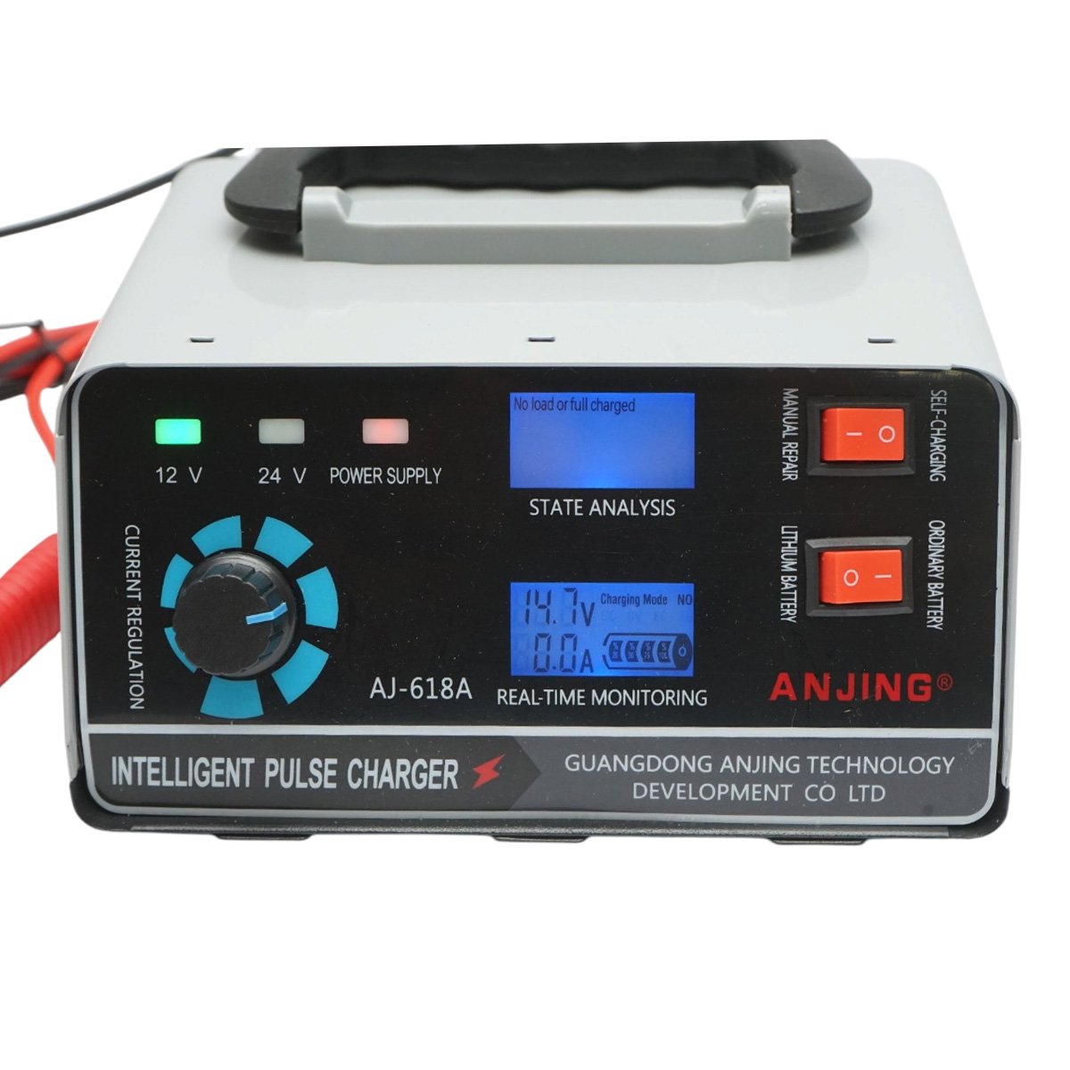 Redresor incarcator smart digital baterie 12V/24V, 400W, 30A, Li-ion, Plumb Acid, AGM, WET, SLA, functie reparare inteligenta, protectii multiple - imagine 6