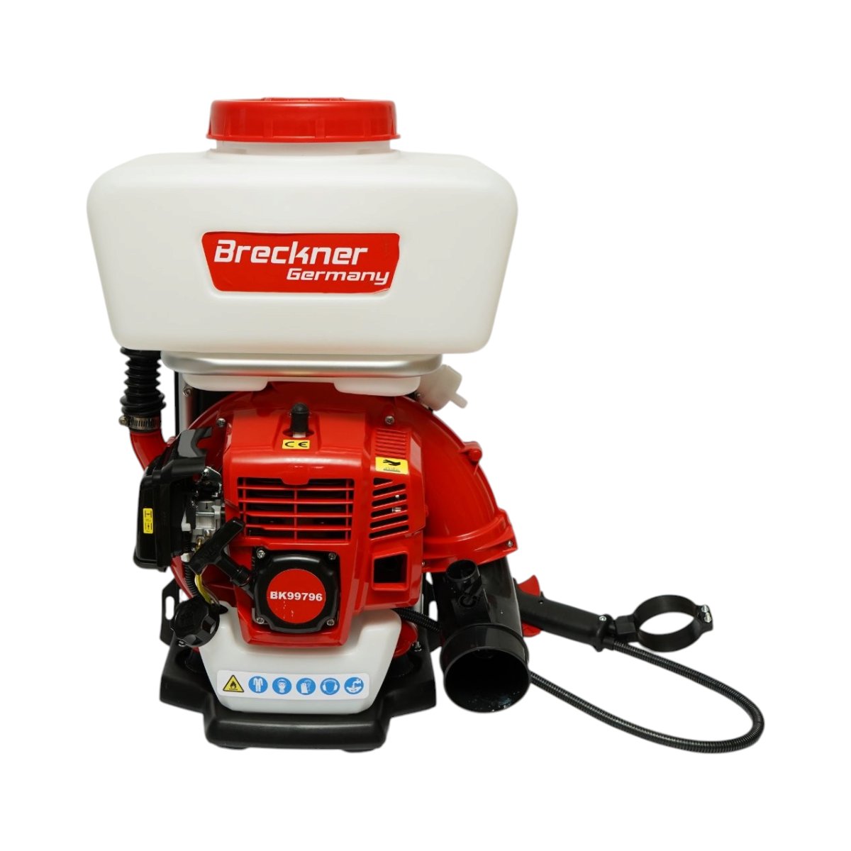 Atomizor pe benzina 14L, motor 2 timpi 2.3CP, 43cc, raza pulverizare 12m Breckner Germany - imagine 9