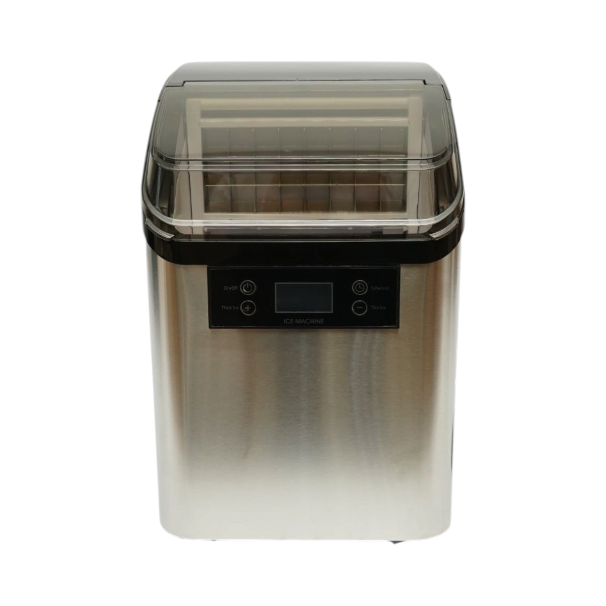 Aparat de facut cuburi de gheata inox 20 kg/24h, rezervor apa 2.5L, cos colectare 1.2kg, autocuratare, afisaj digital - imagine 3