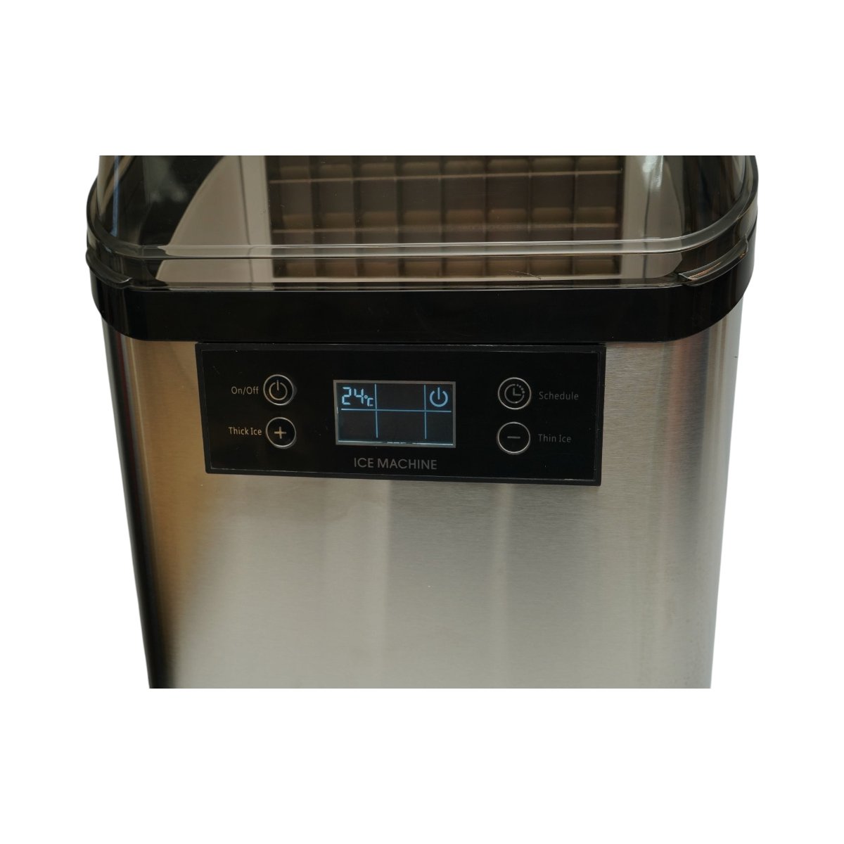 Aparat de facut cuburi de gheata inox 20 kg/24h, rezervor apa 2.5L, cos colectare 1.2kg, autocuratare, afisaj digital - imagine 10