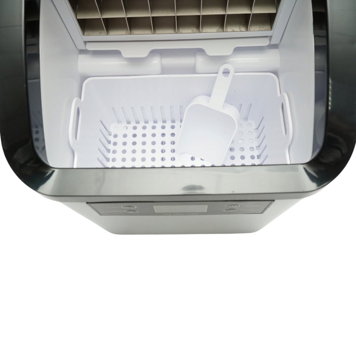 Aparat de facut cuburi de gheata inox 20 kg/24h, rezervor apa 2.5L, cos colectare 1.2kg, autocuratare, afisaj digital - imagine 12
