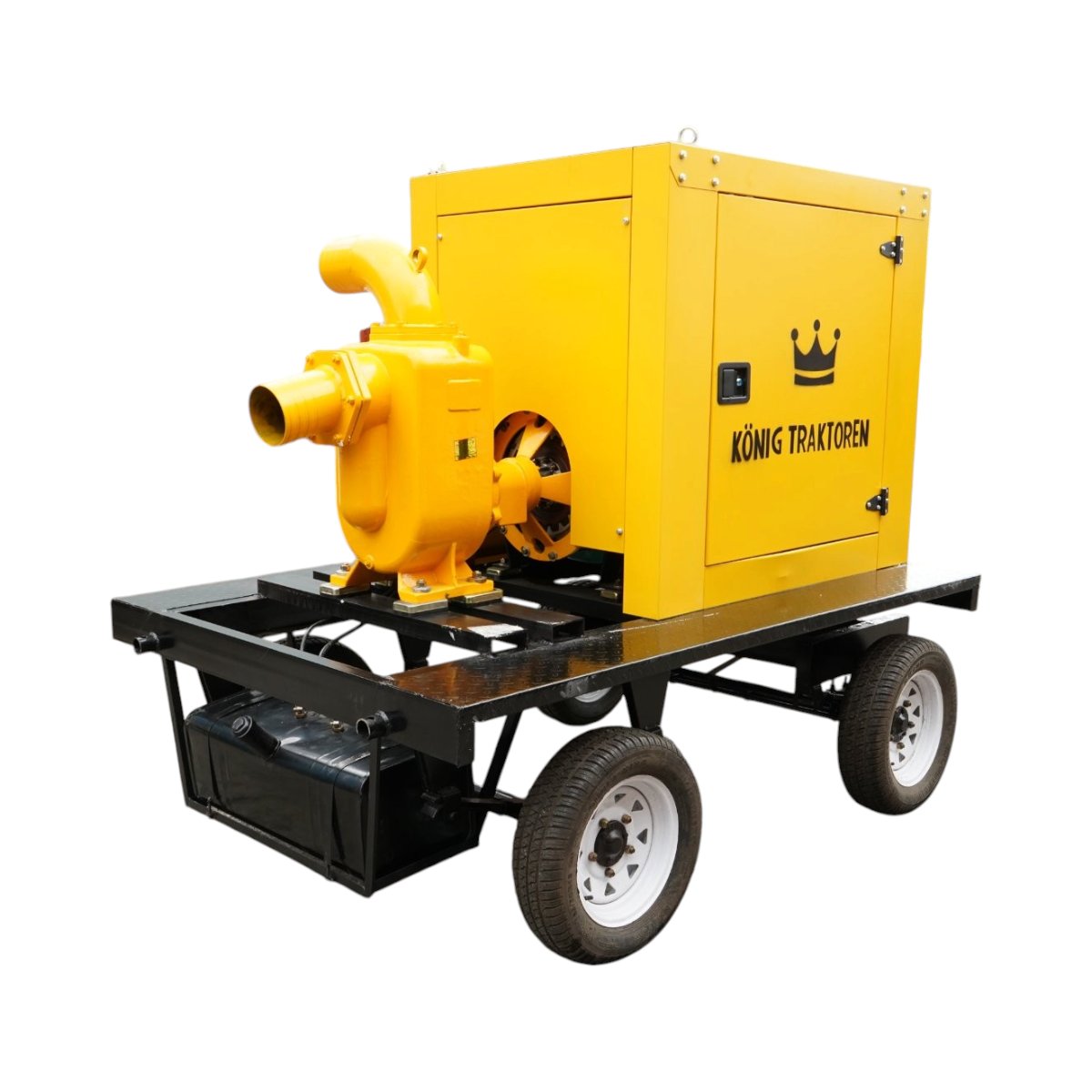 Motopompa agricola diesel pentru ape murdare 39CP, 6 toli autoamorsanta, debit 200 m3/h pe remorca tractabila KONIG TRAKTOREN - imagine 2