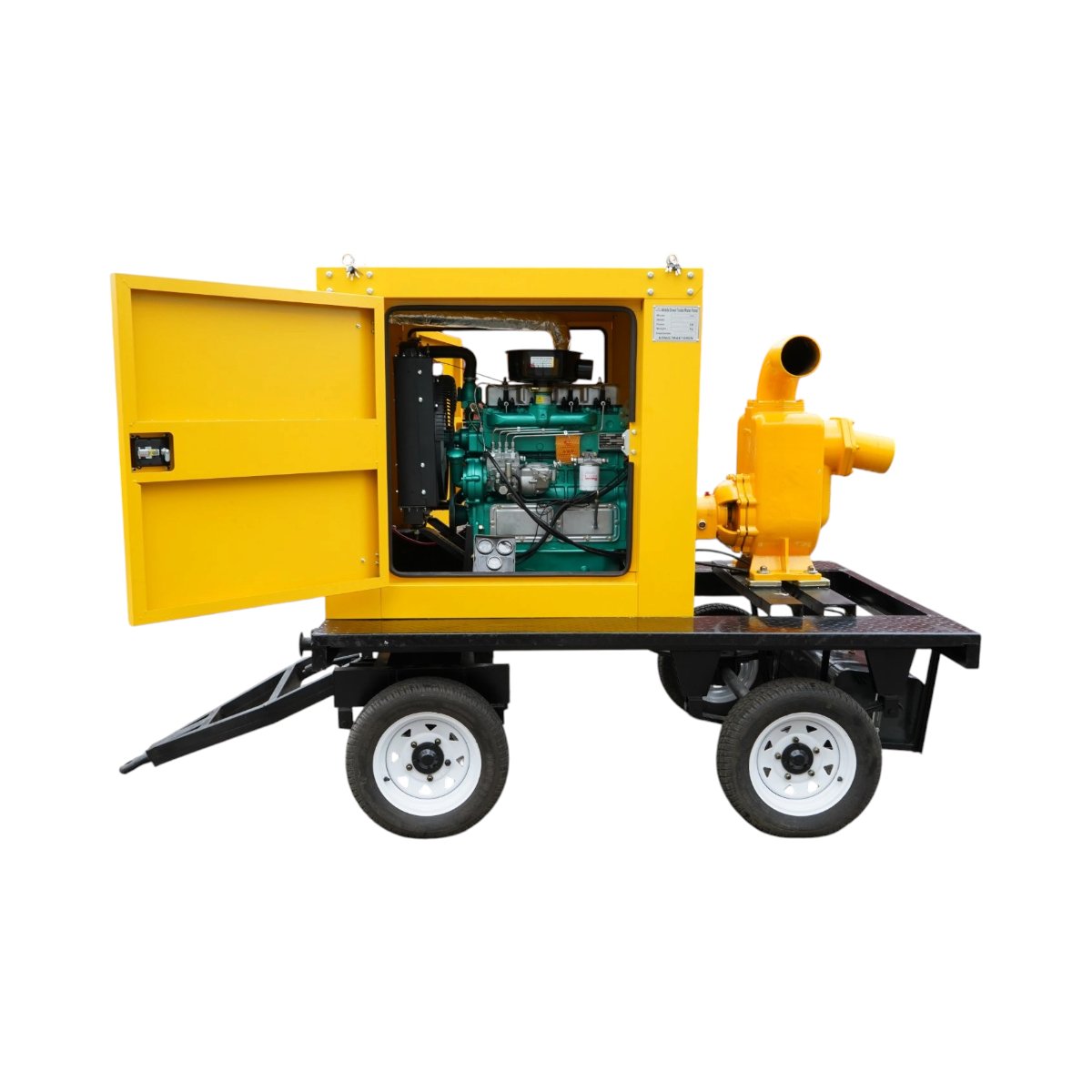 Motopompa agricola diesel pentru ape murdare 39CP, 6 toli autoamorsanta, debit 200 m3/h pe remorca tractabila KONIG TRAKTOREN - imagine 7