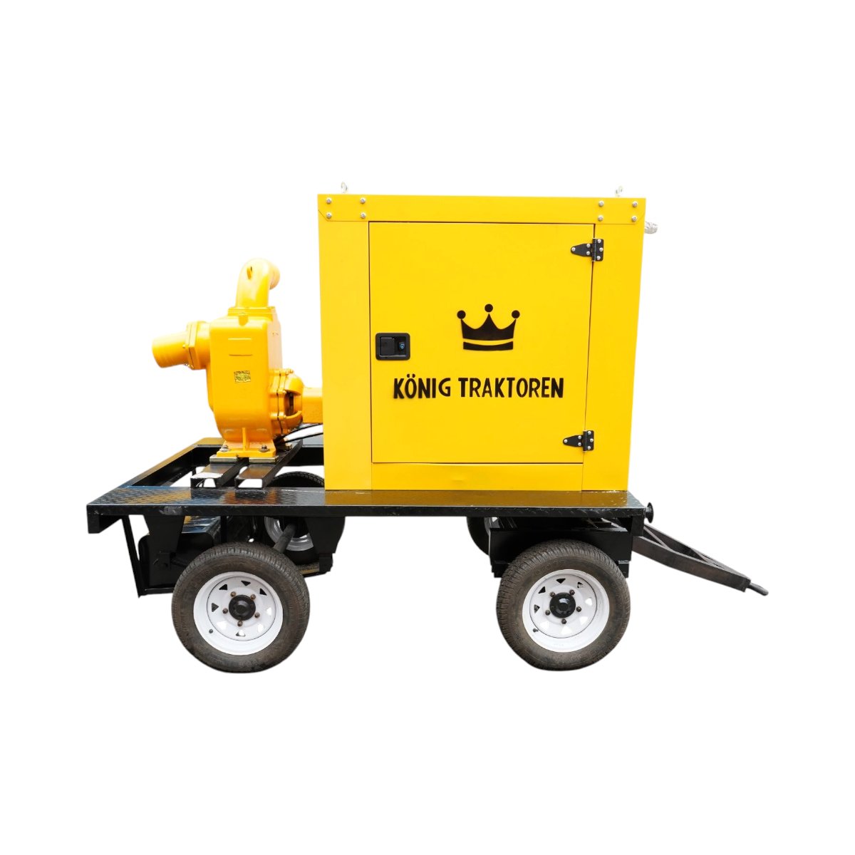 Motopompa agricola diesel pentru ape murdare 39CP, 6 toli autoamorsanta, debit 200 m3/h pe remorca tractabila KONIG TRAKTOREN - imagine 4