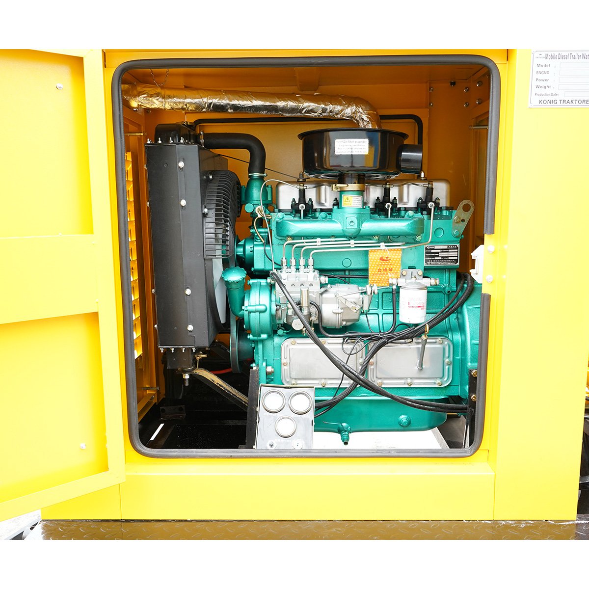 Motopompa agricola diesel pentru ape murdare 39CP, 6 toli autoamorsanta, debit 200 m3/h pe remorca tractabila KONIG TRAKTOREN - imagine 12