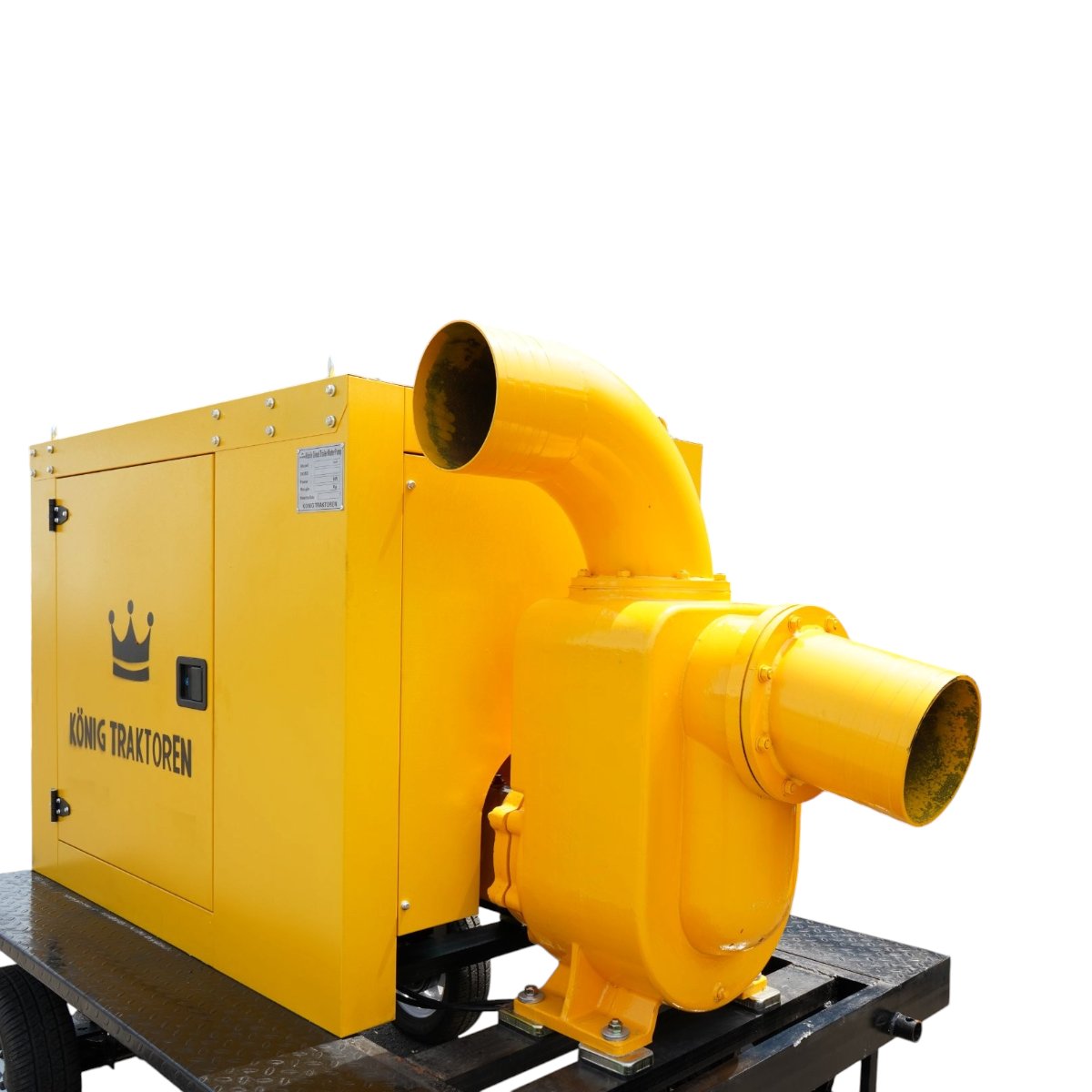 Statie de pompare ape murdare diesel 97CP, 10 toli autoamorsanta, debit 1000 m3/h cu remorca agricola tractabila KONIG TRAKTOREN - imagine 9