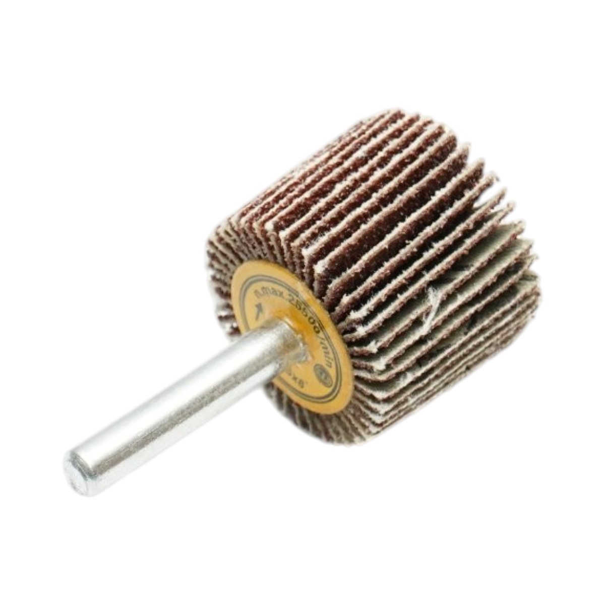 Roata lamelara abraziva P80 cu tija 30x25x6mm