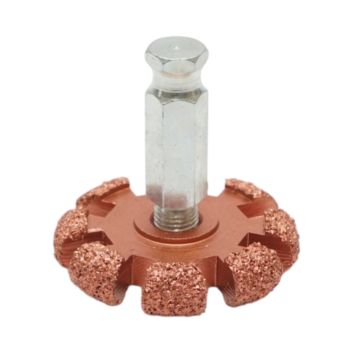 Roata abraziva polizat anvelope 50x10mm, granulatie K36, tija hexagonala 3/8 inch - imagine 4
