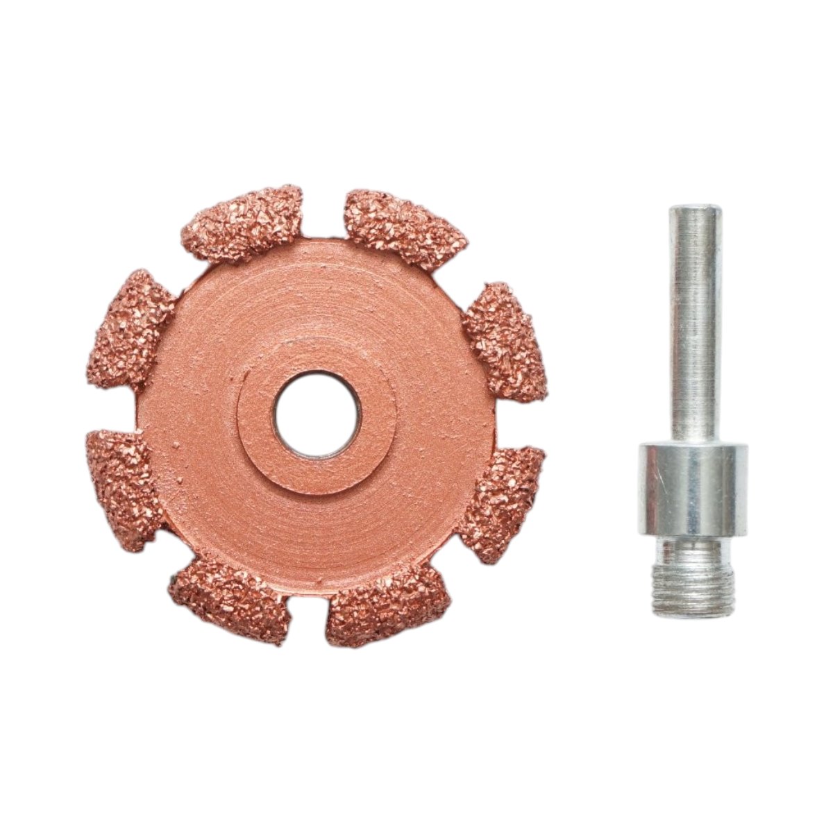 Roata abraziva polizat anvelope 50x7mm, granulatie K36, tija hexagonala 3/8 inch - imagine 2