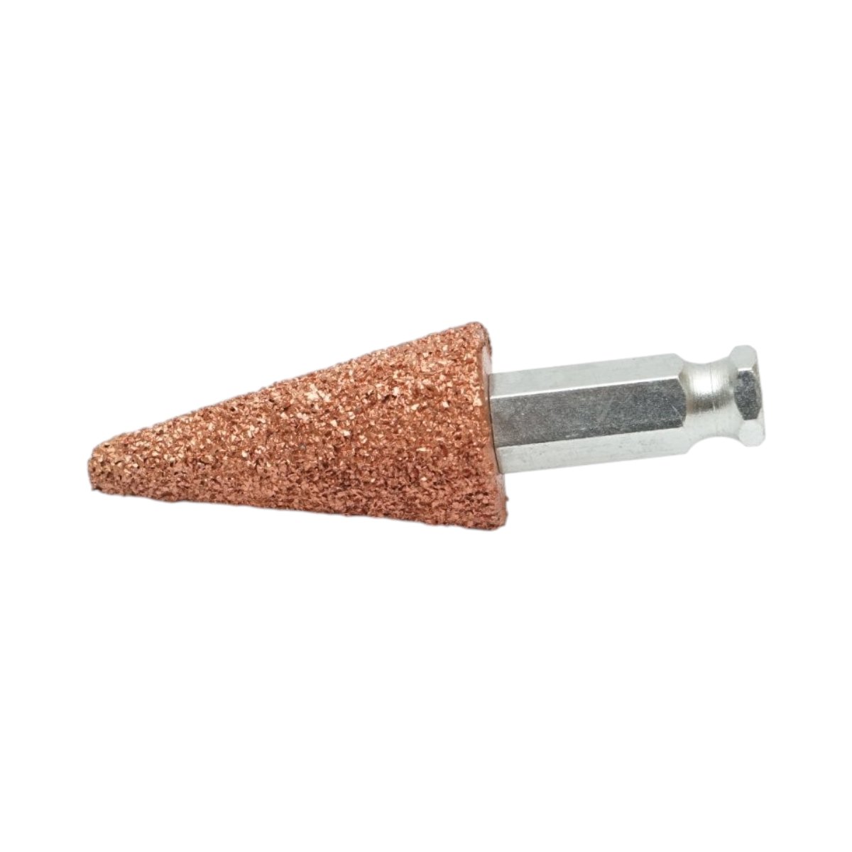 Piatra polizat anvelope abraziva conica 25x50mm, granulatie K36, tija hexagonala 3/8 inch - imagine 3