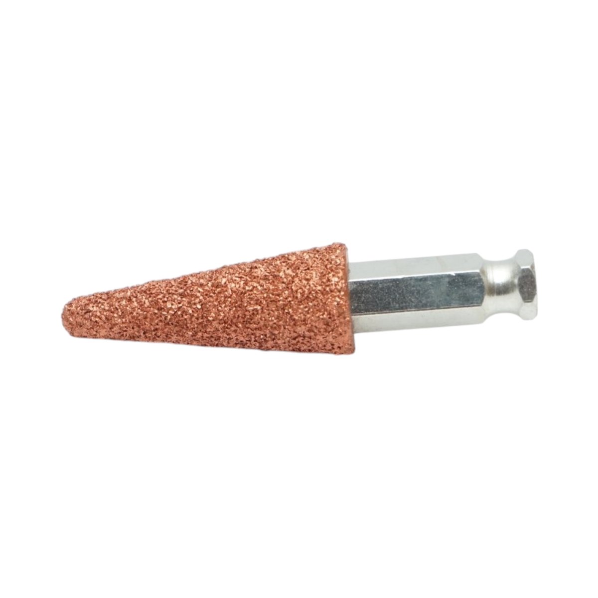Piatra polizat anvelope abraziva conica 19x50mm, granulatie K36, tija hexagonala 3/8 inch - imagine 3