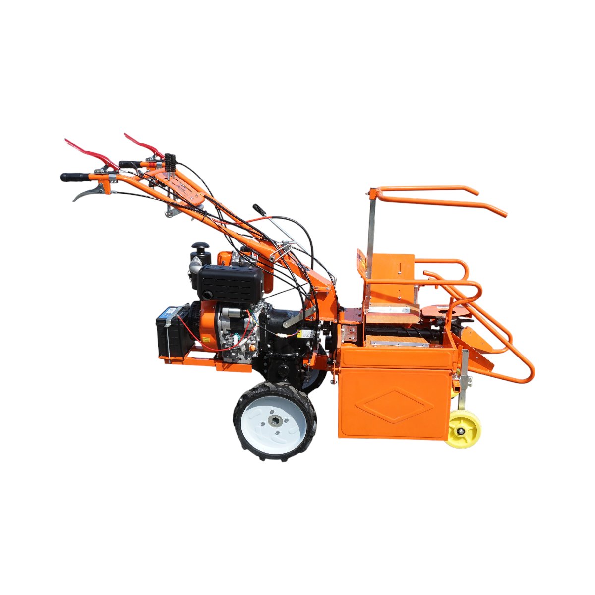 Masina de recoltat porumb pe 1 rand, motor diesel 9CP, 4 timpi, 438cc, autopropulsata, pornire electrica, 12 cutite - imagine 4