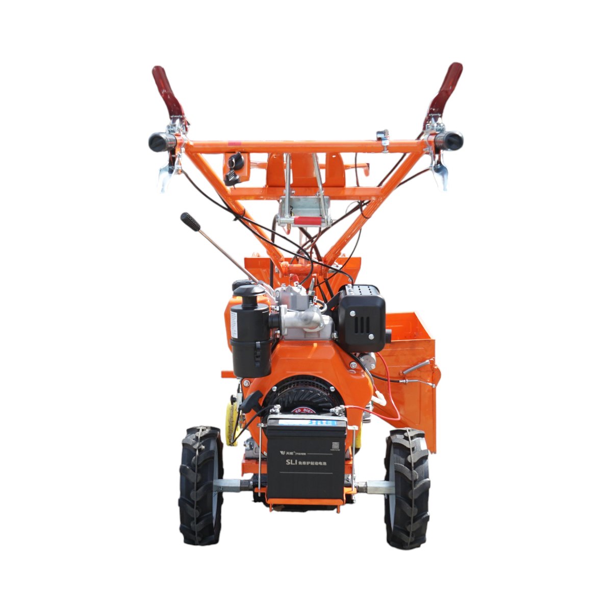 Masina de recoltat porumb pe 1 rand, motor diesel 9CP, 4 timpi, 438cc, autopropulsata, pornire electrica, 12 cutite - imagine 5