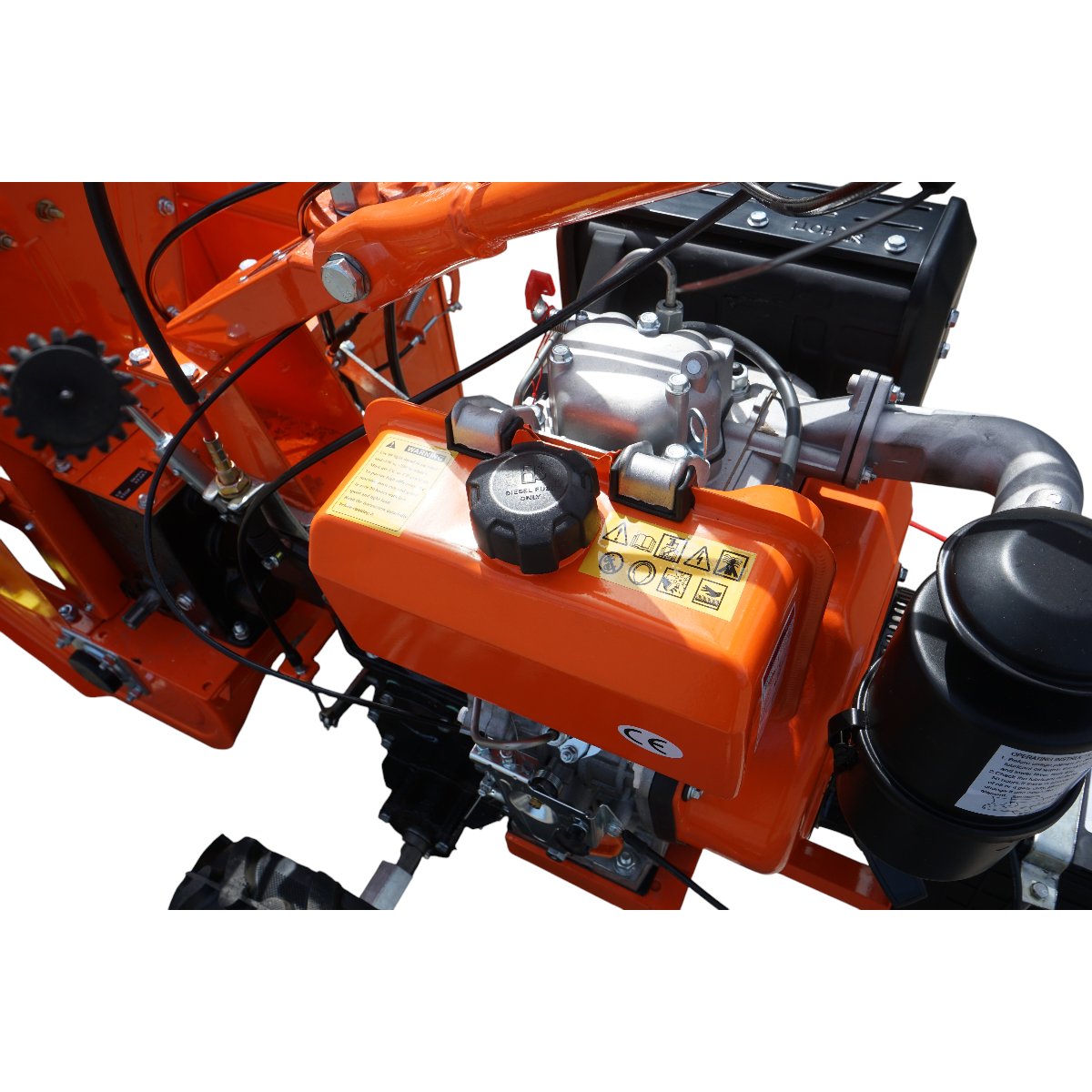 Masina de recoltat porumb pe 1 rand, motor diesel 9CP, 4 timpi, 438cc, autopropulsata, pornire electrica, 12 cutite - imagine 9