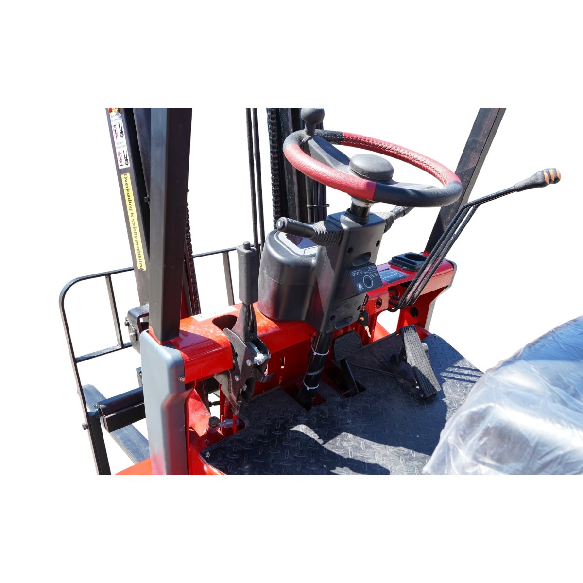 Stivuitor electric 3T duplex 3m cu translatie laterala, baterie Li-ion 60V/100Ah, pornire cu amprenta - imagine 10