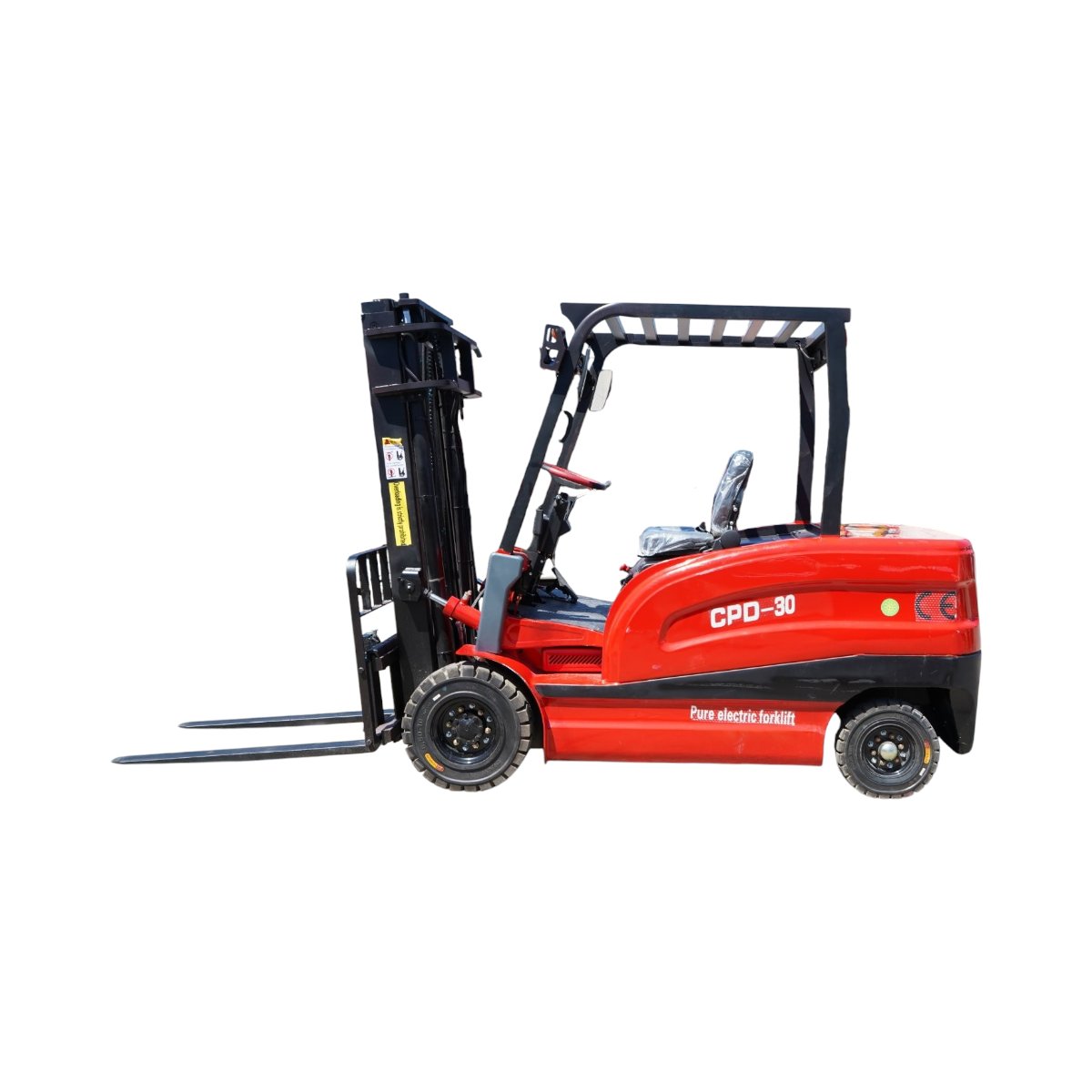 Stivuitor electric 3T duplex 3m cu translatie laterala, baterie Li-ion 60V/100Ah, pornire cu amprenta - imagine 2
