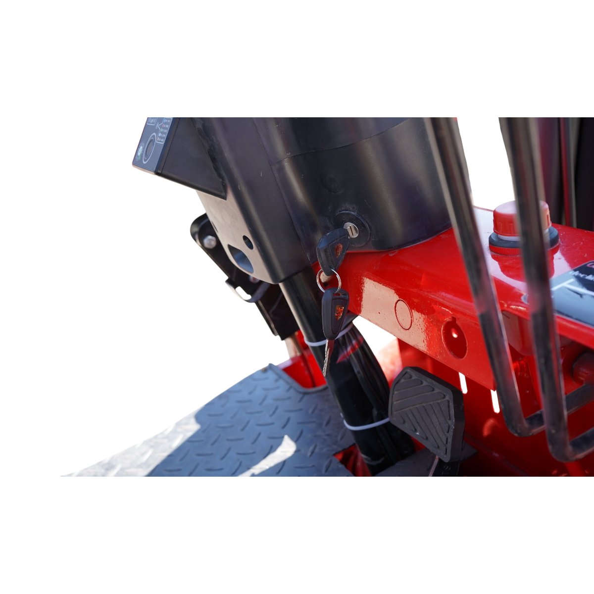 Stivuitor electric 3T duplex 3m cu translatie laterala, baterie Li-ion 60V/100Ah, pornire cu amprenta - imagine 15