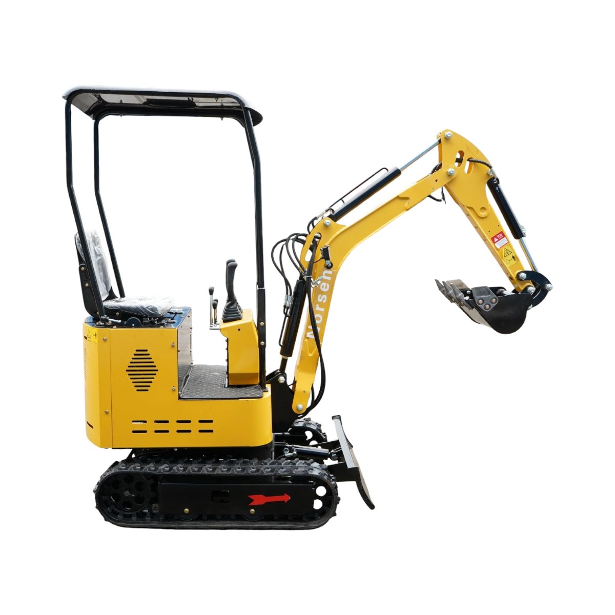 Mini excavator 1T pe senile cu semicabina, motor diesel 10CP, 499cc, adancime sapare 1600mm, 2 cupe incluse 390/960mm - imagine 5