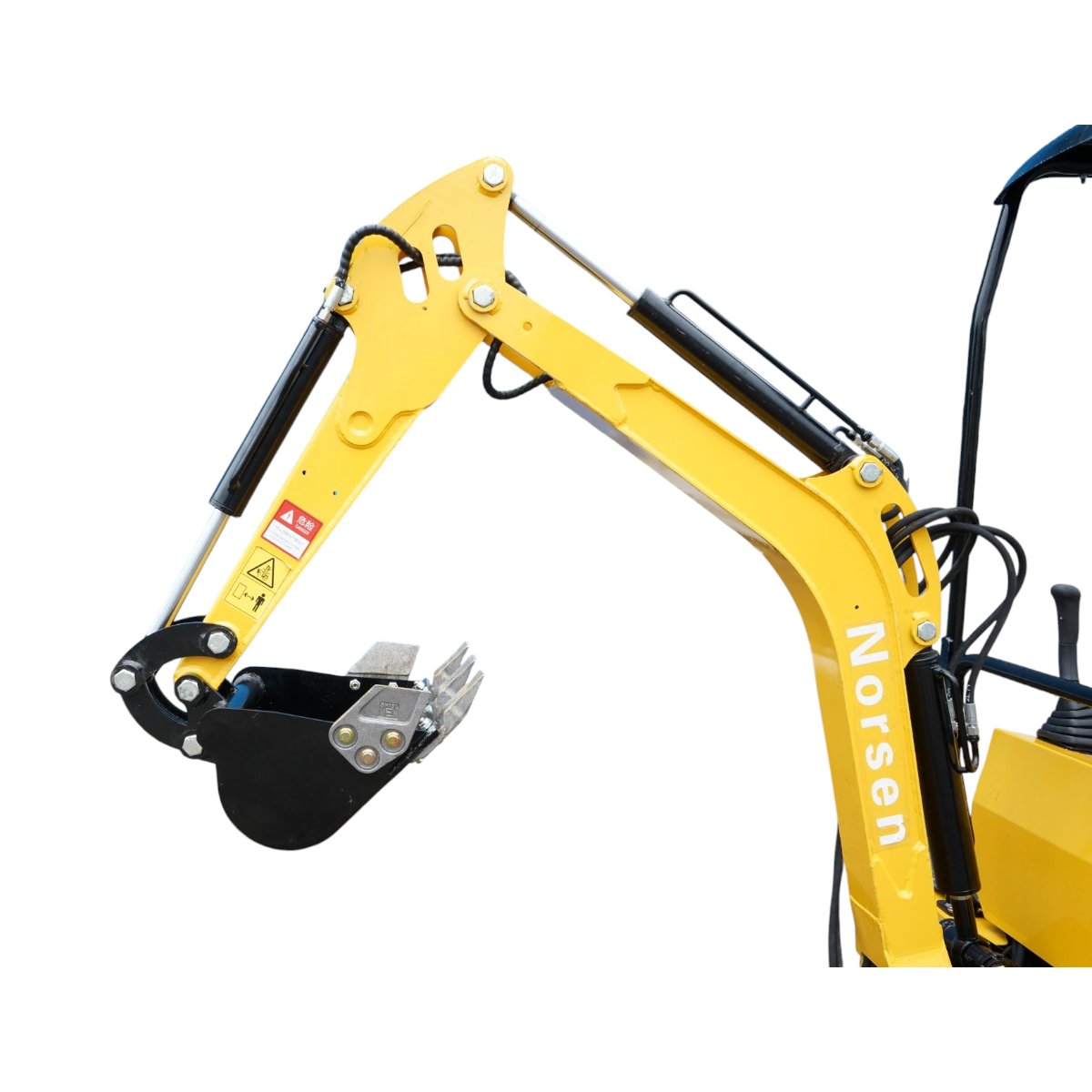 Mini excavator 1T pe senile cu semicabina, motor diesel 10CP, 499cc, adancime sapare 1600mm, 2 cupe incluse 390/960mm - imagine 7
