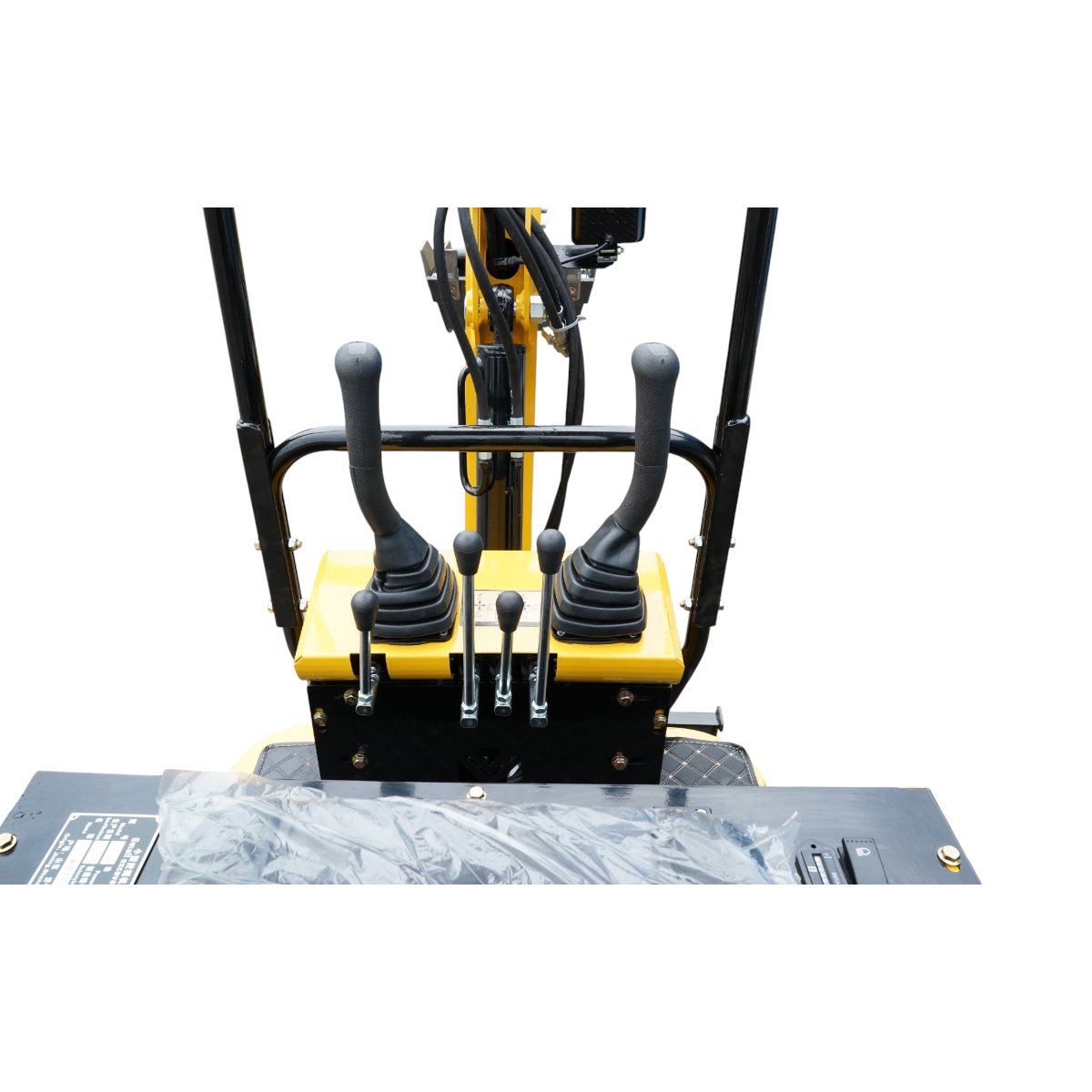 Mini excavator 1T pe senile cu semicabina, motor diesel 10CP, 499cc, adancime sapare 1600mm, 2 cupe incluse 390/960mm - imagine 11