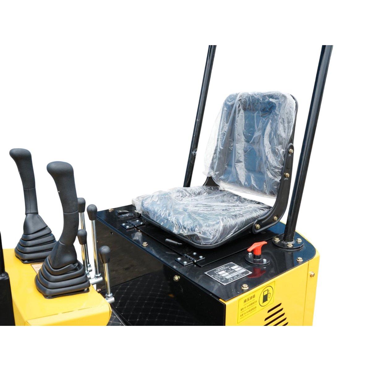 Mini excavator 1T pe senile cu semicabina, motor diesel 10CP, 499cc, adancime sapare 1600mm, 2 cupe incluse 390/960mm - imagine 9