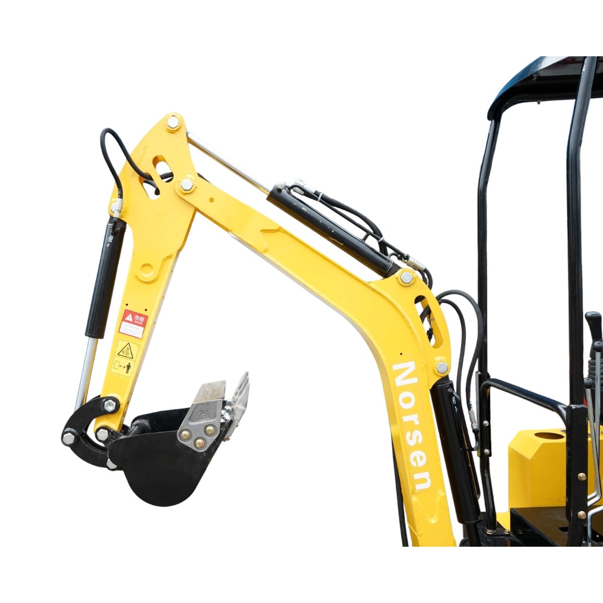 Mini excavator 1.2T pe senile cu semicabina, motor diesel 10CP, 499cc, adancime sapare 1750mm, 3 cupe incluse 270/390/560mm - imagine 7