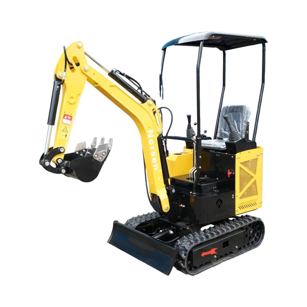 Mini excavator 1.2T pe senile cu semicabina, motor diesel 10CP, 499cc, adancime sapare 1750mm, 3 cupe incluse 270/390/560mm - imagine 2