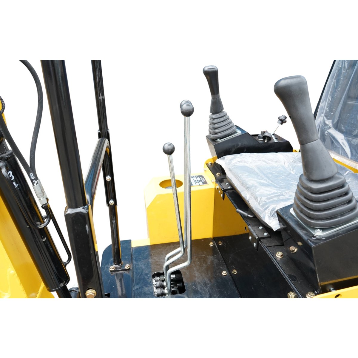 Mini excavator 1.2T pe senile cu semicabina, motor diesel 10CP, 499cc, adancime sapare 1750mm, 3 cupe incluse 270/390/560mm - imagine 9