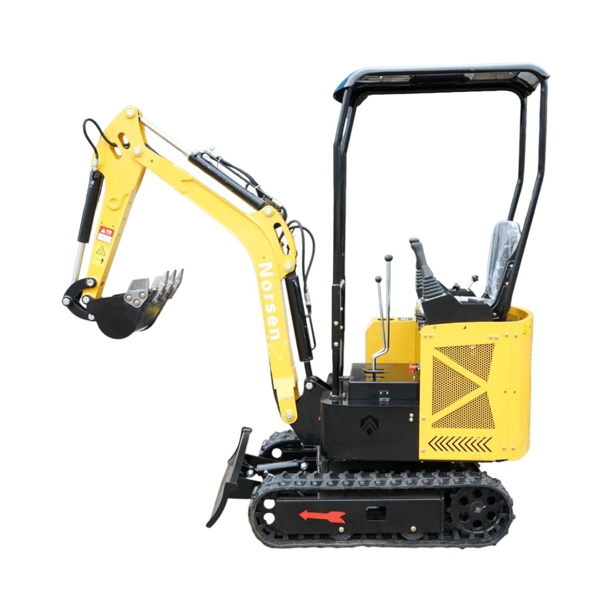 Mini excavator 1.2T pe senile cu semicabina, motor diesel 10CP, 499cc, adancime sapare 1750mm, 3 cupe incluse 270/390/560mm - imagine 3