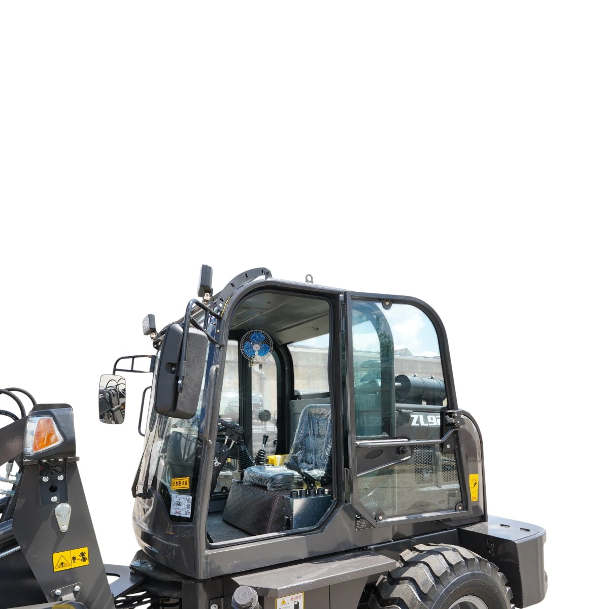 Incarcator frontal articulat WOLA 1T, 4x4, motor diesel 57CP, cupa cu gheara 0.8 m³ THOR - imagine 8
