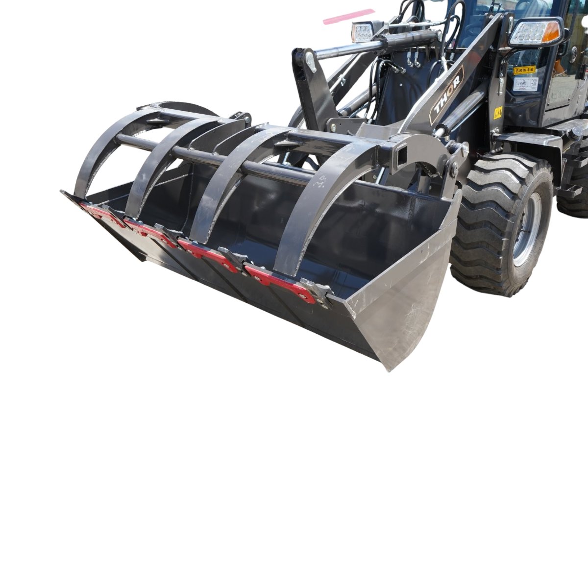 Incarcator frontal articulat WOLA 1T, 4x4, motor diesel 57CP, cupa cu gheara 0.8 m³ THOR - imagine 6